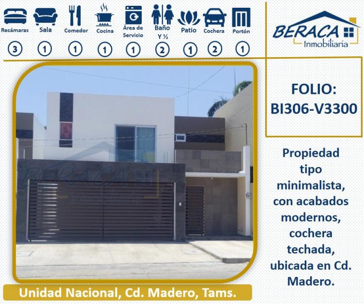 Foto Casa en Venta en Col. Unidad Ncional, Tampico, Tamaulipas - $ 3.300.000 - CAV216517 - BienesOnLine