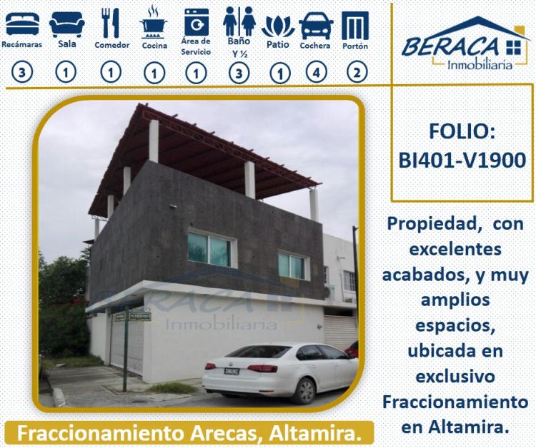 Foto Casa en Venta en Fracc. Arecas, Tampico, Tamaulipas - $ 1.900.000 - CAV216518 - BienesOnLine