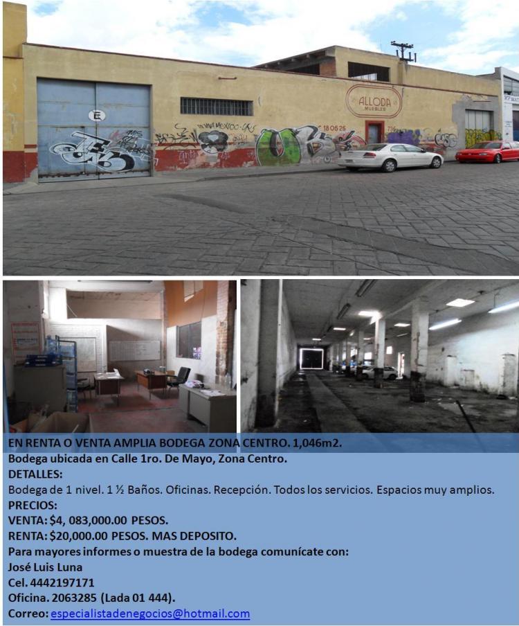 Foto Bodega en Renta en Centro, San Luis Potos, San Luis Potosi - $ 20.000 - BOR43538 - BienesOnLine