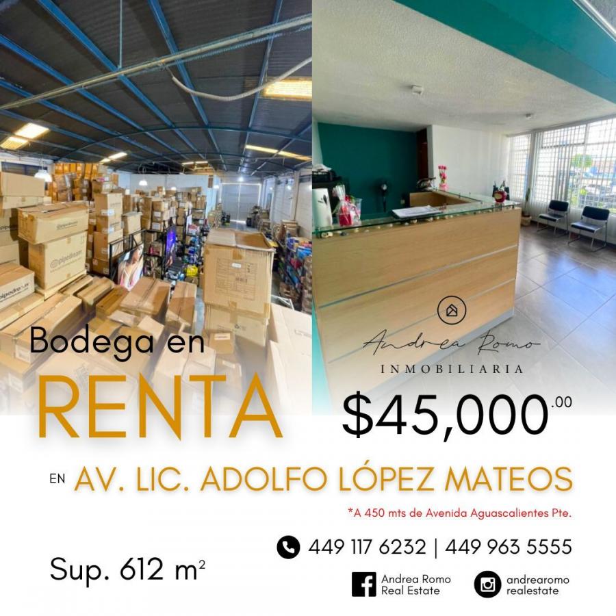 Foto Bodega en Renta en Circunvalacin Poniente, Aguascalientes, Aguascalientes - $ 45.000 - BOR352479 - BienesOnLine