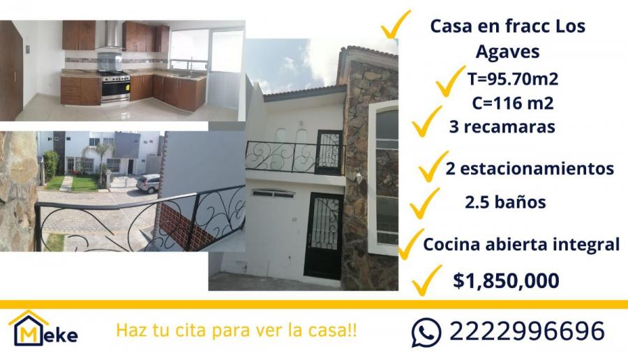 Foto Casa en Venta en fraccionamiento los agaves puebla, Puebla, Puebla - $ 1.850.000 - CAV340443 - BienesOnLine
