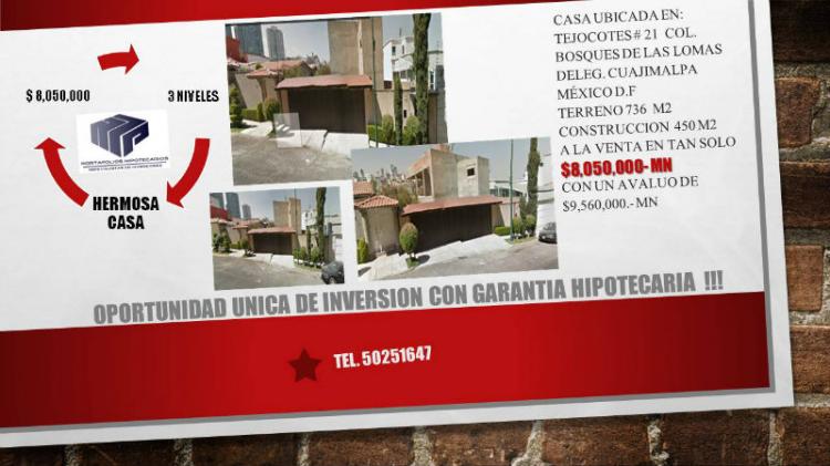 Foto Casa en Venta en Bosque de las Lomas, Cuajimalpa de Morelos, Distrito Federal - $ 8.050.000 - CAV95731 - BienesOnLine