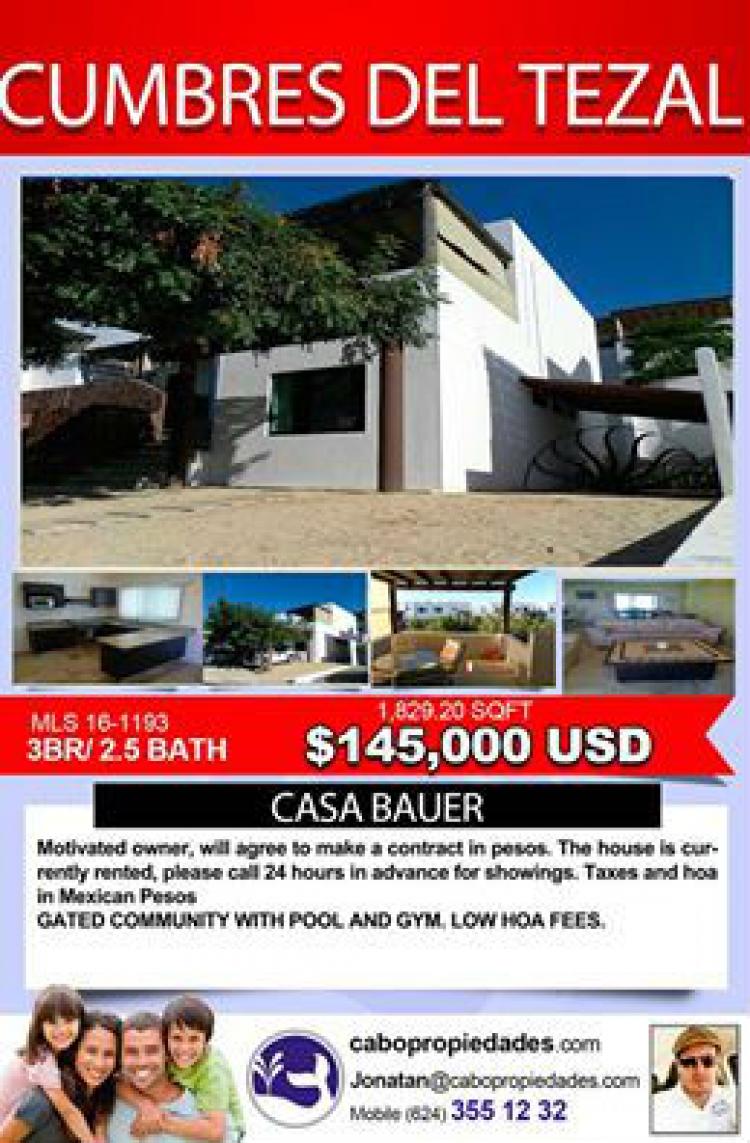Foto Casa en Venta en Cabo San Lucas, Baja California Sur - U$D 145.000 - CAV193663 - BienesOnLine