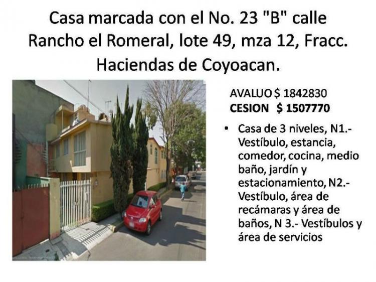 Foto Casa en Venta en Haciendas de Coyoacan, Coyoacn, Distrito Federal - $ 1.507.770 - CAV94546 - BienesOnLine