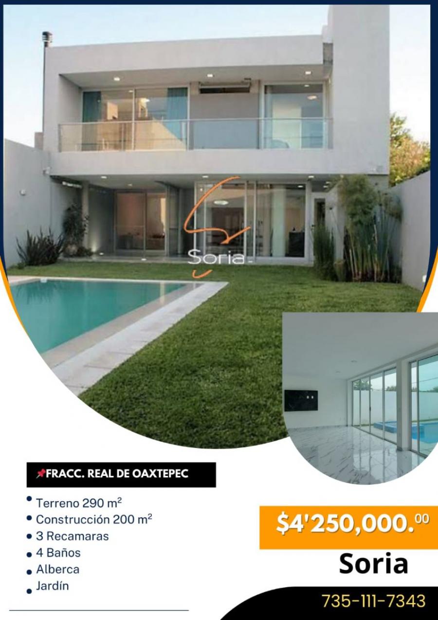 Foto Casa en Venta en Yautepec de Zaragoza, Morelos - $ 4.250.000 - CAV347460 - BienesOnLine
