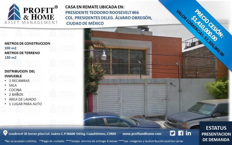Foto Casa en Venta en PRESIDENTES, Alvaro Obregn, Distrito Federal - $ 1.410.000 - CAV213722 - BienesOnLine