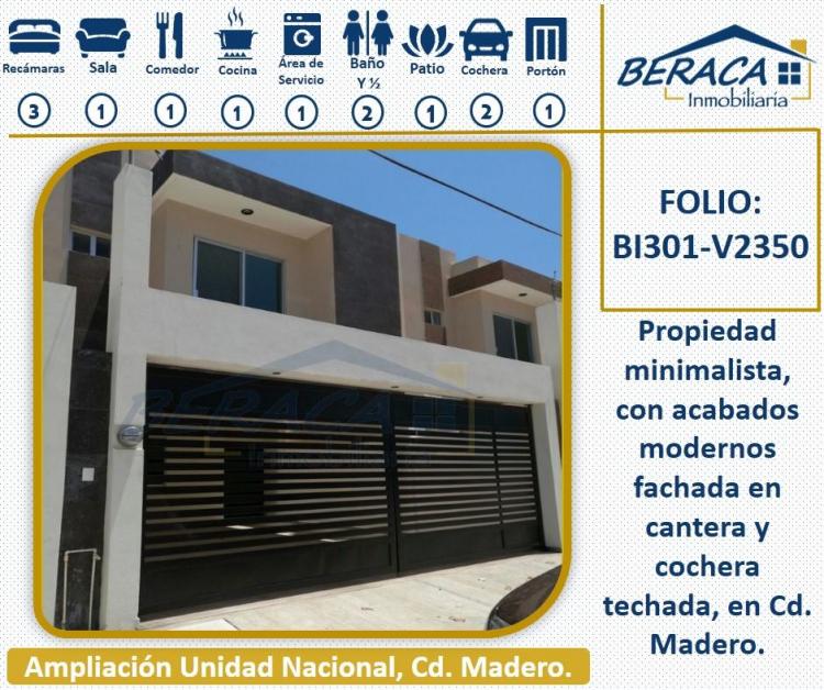 Foto Casa en Venta en AMPLIACIN UNIDAD NACIONAL, Ciudad Madero, Tamaulipas - $ 2.350.000 - CAV215150 - BienesOnLine