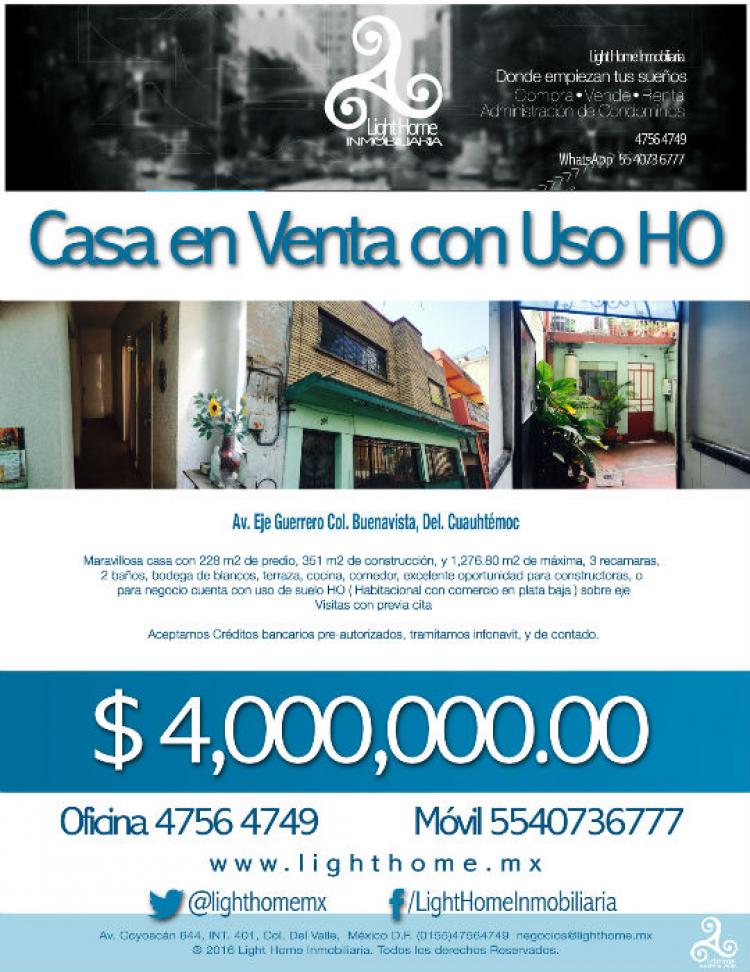 Foto Casa en Venta en Buenavista, Cuauhtmoc, Distrito Federal - $ 4.000.000 - CAV161570 - BienesOnLine