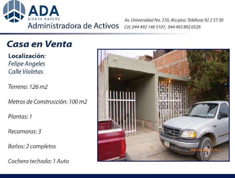 Foto Casa en Venta en Felipe Angeles, Zacatecas, Zacatecas - $ 600.000 - CAV80589 - BienesOnLine