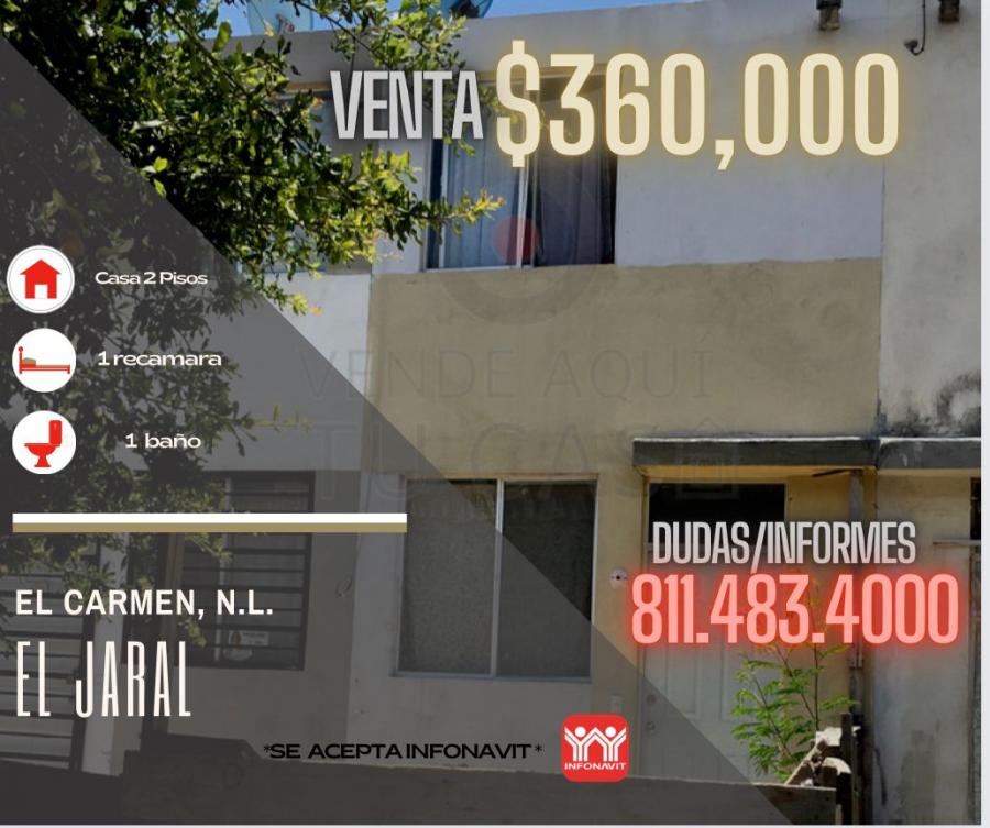 Foto Casa en Venta en EL JARAL, Carmen, Nuevo Leon - $ 360.000 - CAV315988 - BienesOnLine