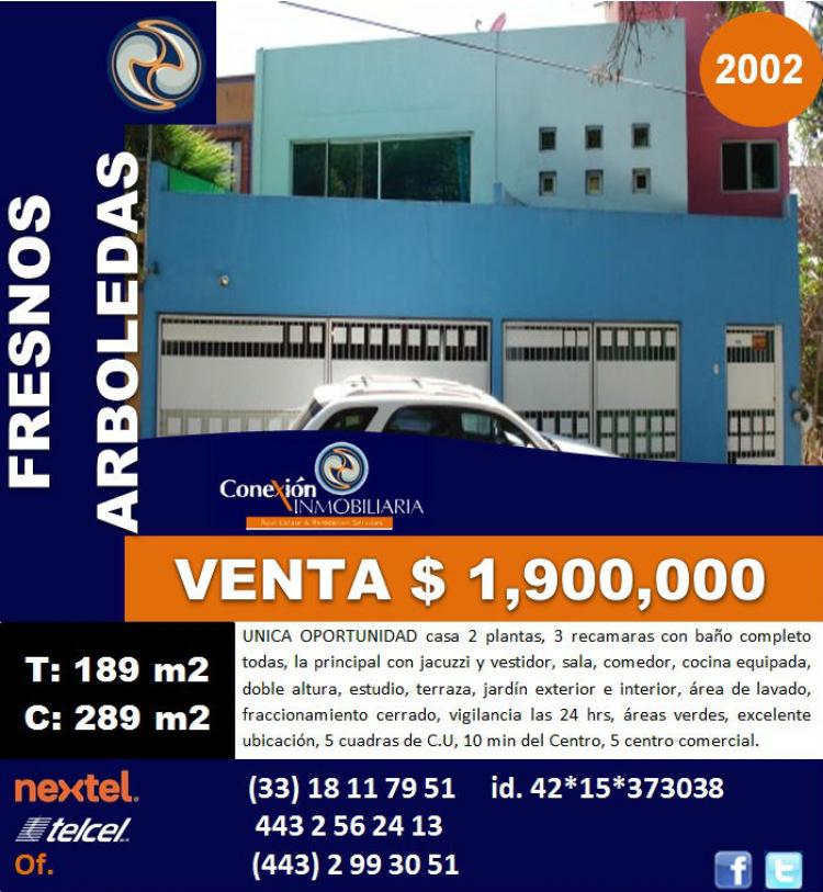 Foto Casa en Venta en Fresnos Arboledas, Morelia, Michoacan de Ocampo - $ 1.900.000 - CAV83430 - BienesOnLine