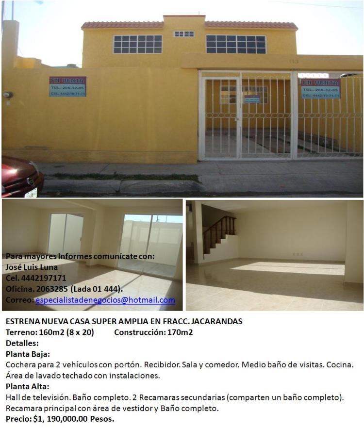 Foto Casa en Venta en Jacarandas, San Luis Potos, San Luis Potosi - $ 1.190.000 - CAV30200 - BienesOnLine