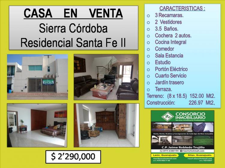 Foto Casa en Venta en SANTA FE, Len de los Aldama, Guanajuato - $ 2.290.000 - CAV213919 - BienesOnLine