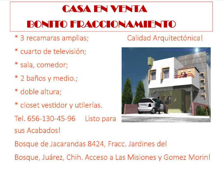Foto Casa en Venta en Jardines del Bosque, Jurez, Chihuahua - U$D 67.000 - CAV73718 - BienesOnLine