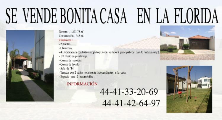 Foto Casa en Venta en LA  FLORIDA, San Luis Potos, San Luis Potosi - $ 3.850.000 - CAV78458 - BienesOnLine