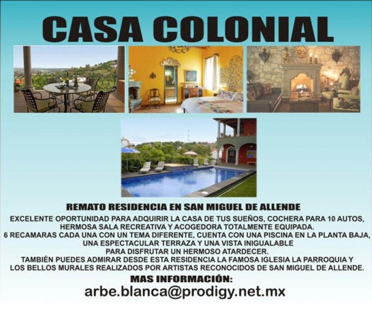 Foto Casa en Venta en San Miguel de Allende, Guanajuato - U$D 1.900.000 - CAV46369 - BienesOnLine