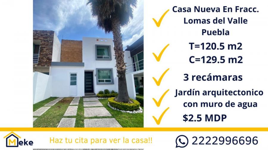 Foto Casa en Venta en Fraccionamiento lomas del valle, Puebla, Puebla - $ 2.500.000 - CAV333529 - BienesOnLine