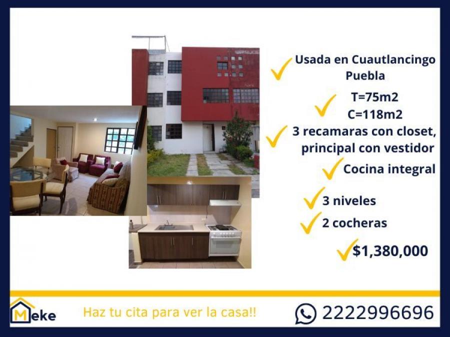 Foto Casa en Venta en cuautlancingo, Puebla, Puebla - $ 1.380.000 - CAV340727 - BienesOnLine