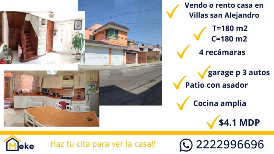 Foto Casa en Venta en villa san alejandro puebla, Puebla, Puebla - $ 4.100.000 - CAV340432 - BienesOnLine