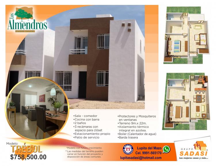 Foto Casa en Venta en Fracc. Los Almendros Cd. Caucel, Mrida, Yucatan - $ 758.500 - CAV75232 - BienesOnLine