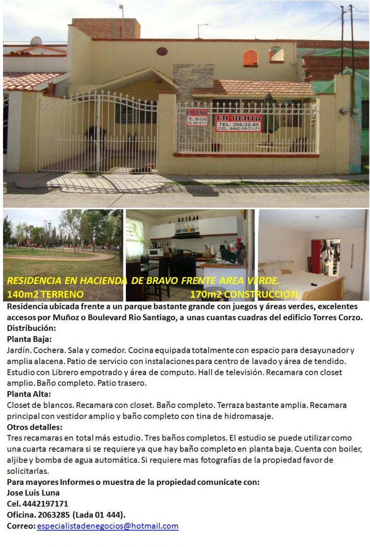 Foto Casa en Venta en Hacienda de Bravo, San Luis Potos, San Luis Potosi - $ 1.380.000 - CAV33773 - BienesOnLine