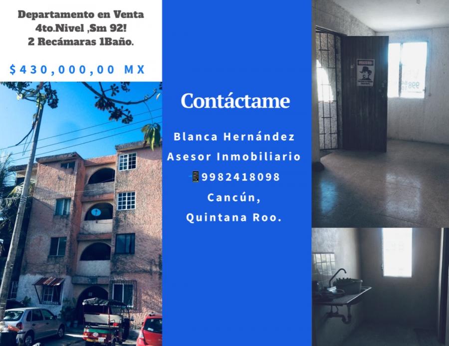 Foto Departamento en Venta en Sm92, Cancn, Quintana Roo - $ 430.000 - DEV270255 - BienesOnLine