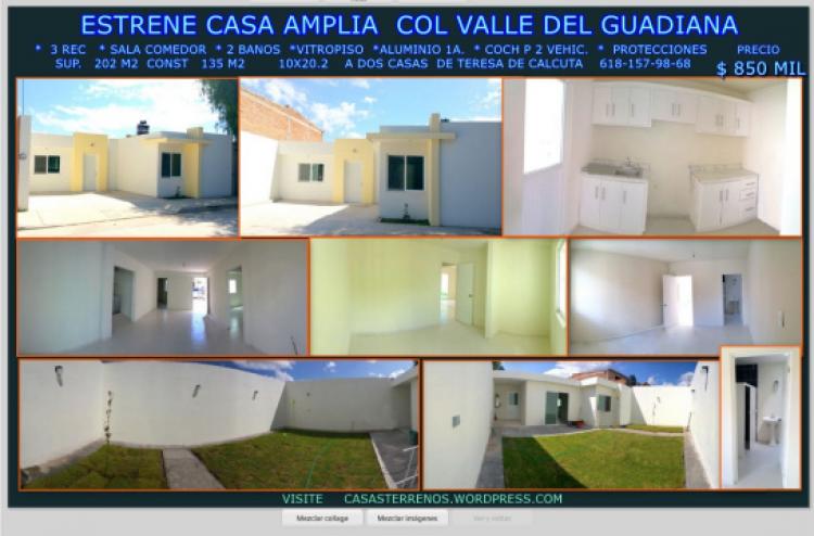 Foto Casa en Venta en Col. Valle del guadiana, Victoria de Durango, Durango - $ 850.000 - CAV194377 - BienesOnLine