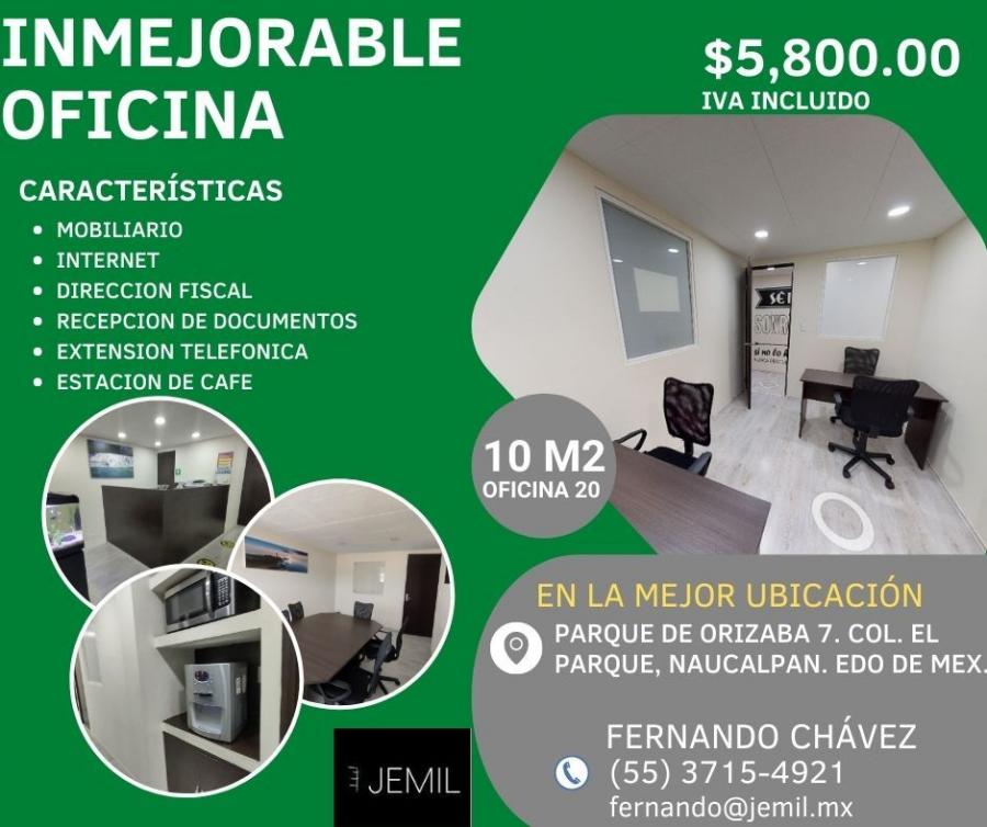 Foto Oficina en Renta en El Parque, Naucalpan de Jurez, Mexico - $ 5.800 - OFR333324 - BienesOnLine