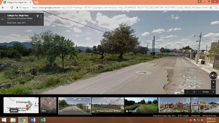 Foto Terreno en Venta en El Pedregal, El Pedregal, Hidalgo - $ 500 - TEV243022 - BienesOnLine