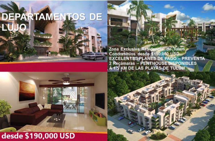 Foto Departamento en Venta en Tulum, Quintana Roo - U$D 190.000 - DEV89002 - BienesOnLine