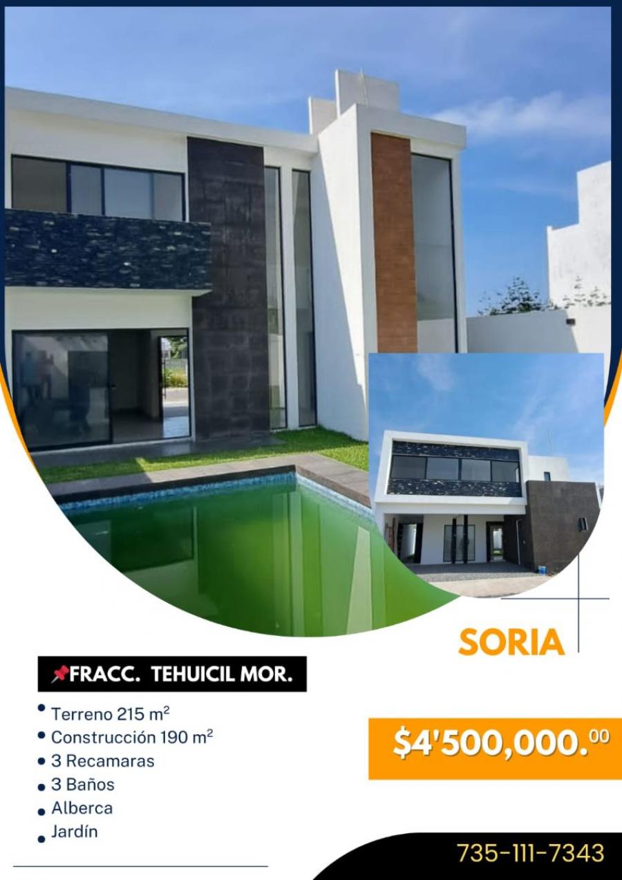 Foto Casa en Venta en Atlatlahucan, Morelos - $ 4.500.000 - CAV347455 - BienesOnLine