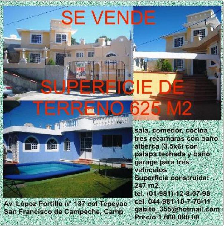 Foto Casa en Venta en Tepeyac, Campeche, Campeche - $ 1.600.000 - CAV25988 - BienesOnLine
