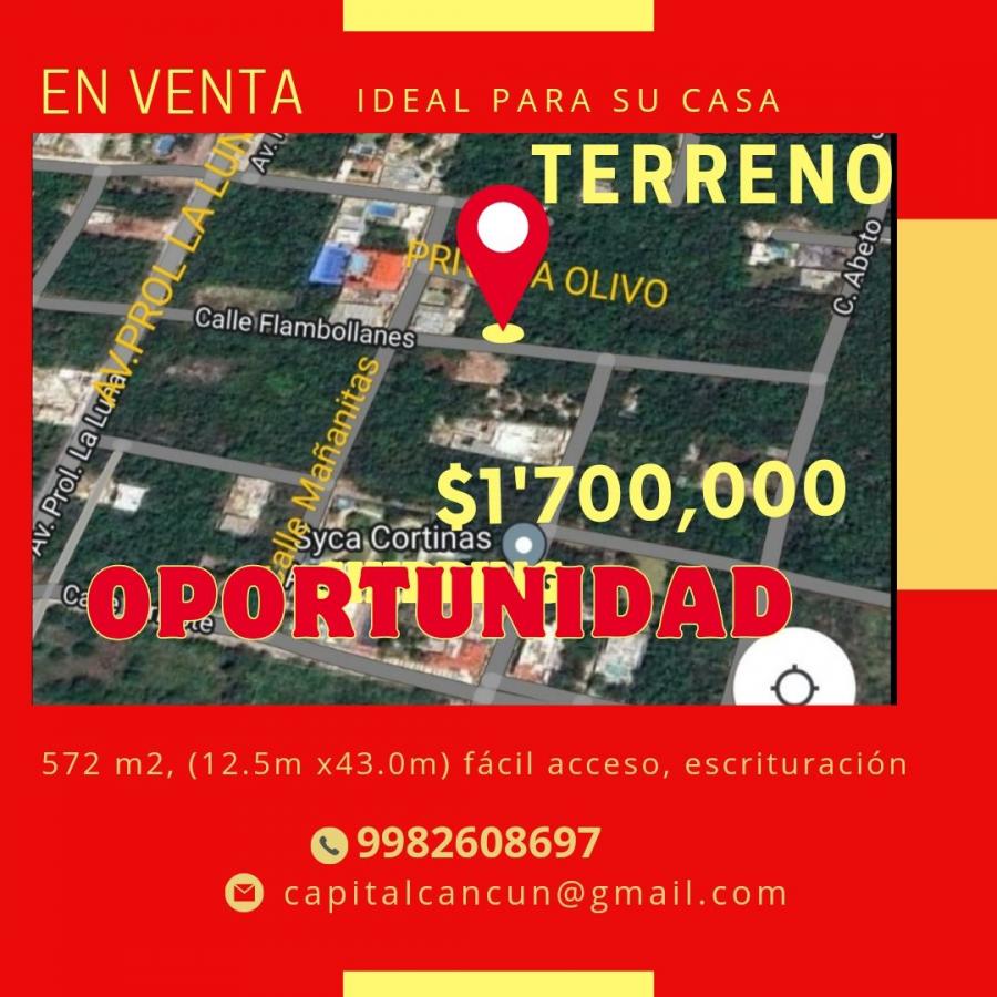 Foto Terreno en Venta en Alamos2, Cancn, Quintana Roo - $ 1.700.000 - TEV352736 - BienesOnLine