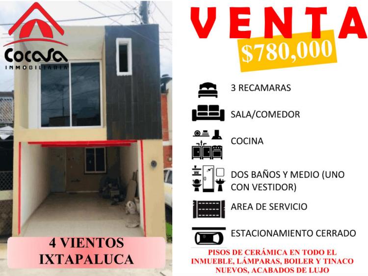 Foto Casa en Venta en CIUDAD CUATRO VIENTOS, Ixtapaluca, Mexico - $ 780.000 - CAV239559 - BienesOnLine