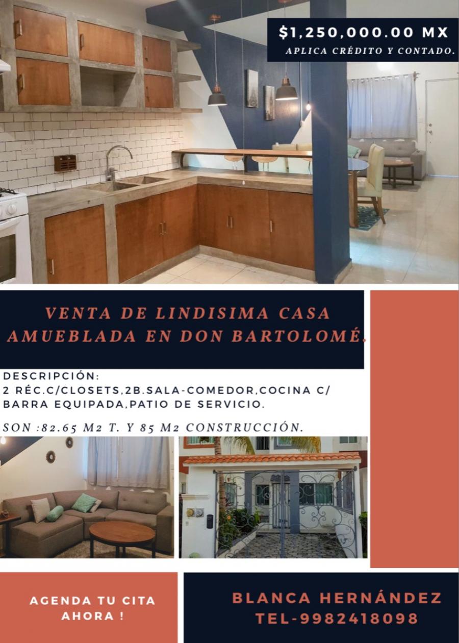 Foto Casa en Venta en Don Bartolom, Cancn, Quintana Roo - $ 1.250.000 - CAV273708 - BienesOnLine