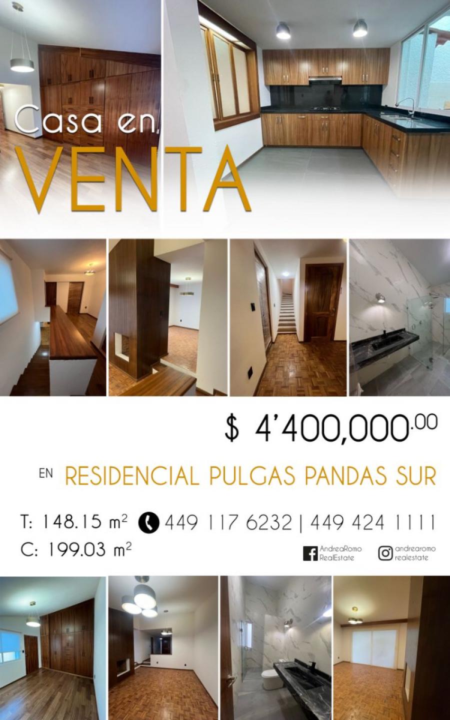 Foto Casa en Venta en Pulgas Pandas Sur, Aguascalientes, Aguascalientes - $ 4.400.000 - CAV350883 - BienesOnLine