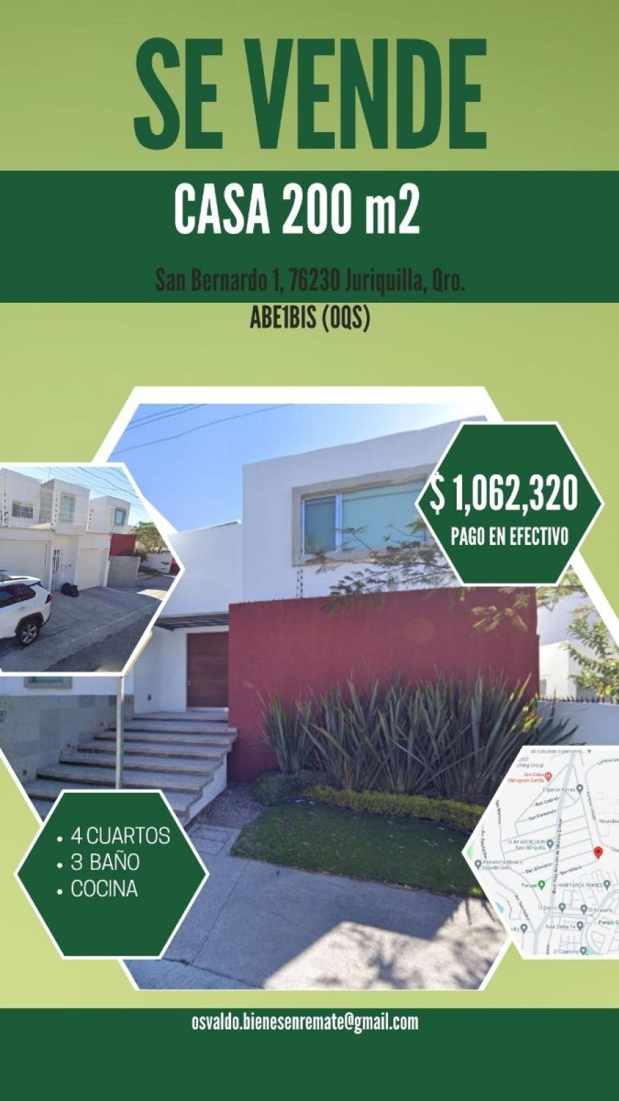 Foto Casa en Venta en manzanares, Juriquilla, Queretaro Arteaga - $ 1.062.320 - CAV352284 - BienesOnLine