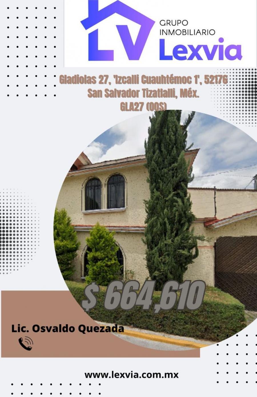 Foto Casa en Venta en IZCALLI CUAUHTEMAOC, Metepec, Mexico - $ 664.610 - CAV352286 - BienesOnLine