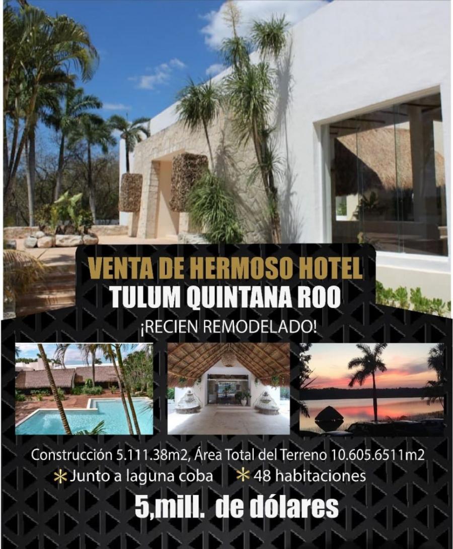 Foto Hotel en Venta en Tulum, Quintana Roo - U$D 5.000.000 - HOV315956 - BienesOnLine
