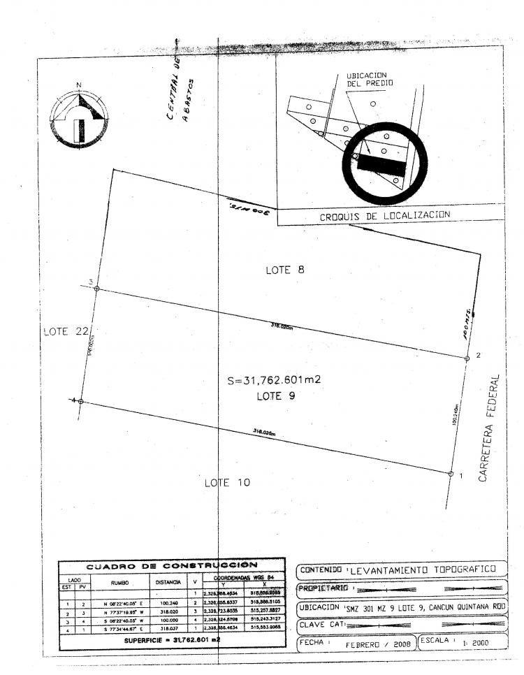 Foto Terreno en Venta en Cancn, Quintana Roo - 6 hectareas - U$D 8.925.931 - TEV5721 - BienesOnLine