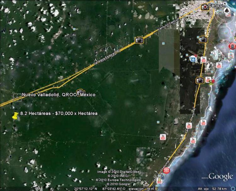 Foto Terreno en Venta en Leona Vicario, Quintana Roo - 8 hectareas - $ 560.000 - TEV29411 - BienesOnLine