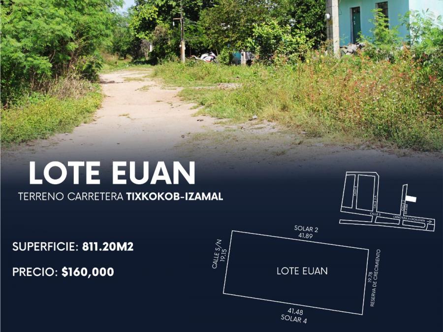 Foto Terreno en Venta en Euan, Tixkokob, Yucatan - $ 160.000 - TEV319158 - BienesOnLine