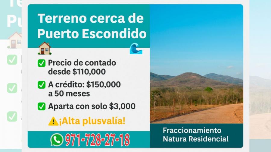 Foto Fracc. Natura Residencial | Lotes en San Pedro Mixtepec