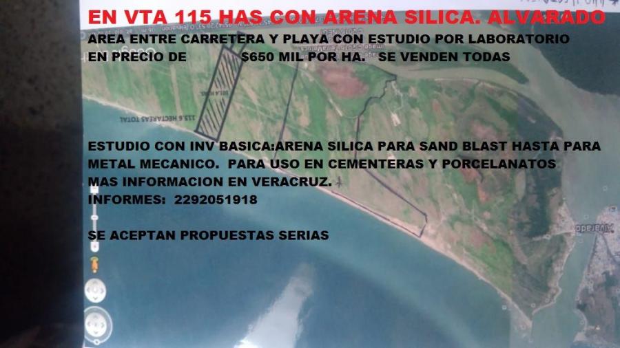 Foto Terreno en Venta en alvarado, Veracruz - 115 hectareas - $ 650.000 - TEV277724 - BienesOnLine