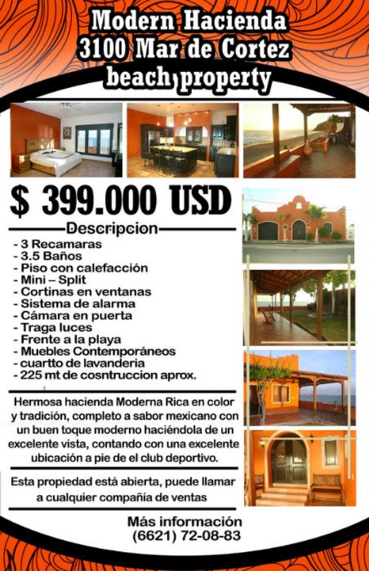 Foto Casa en Venta en kINO, Baha de Kino, Sonora - U$D 399.000 - CAV110315 - BienesOnLine