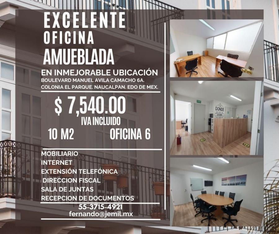 Foto Oficina en Renta en El Parque, Naucalpan de Jurez, Mexico - $ 7.540 - OFR333277 - BienesOnLine