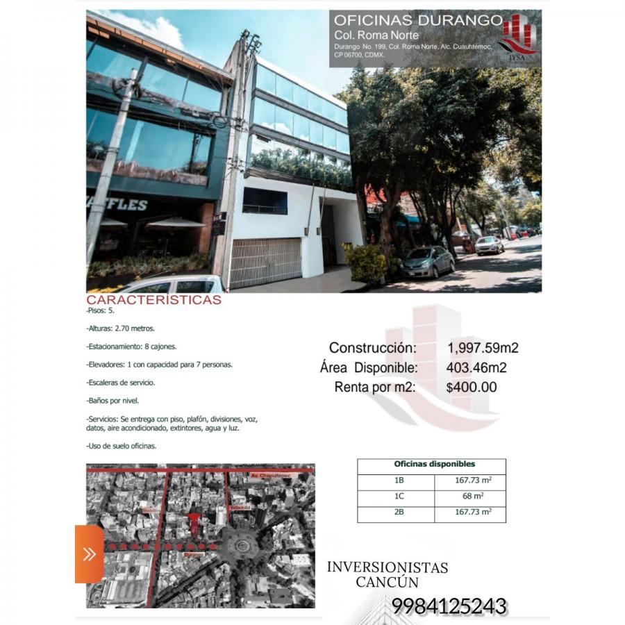 Foto Oficina en Renta en Gustavo A. Madero, Distrito Federal - $ 175 - OFR314966 - BienesOnLine