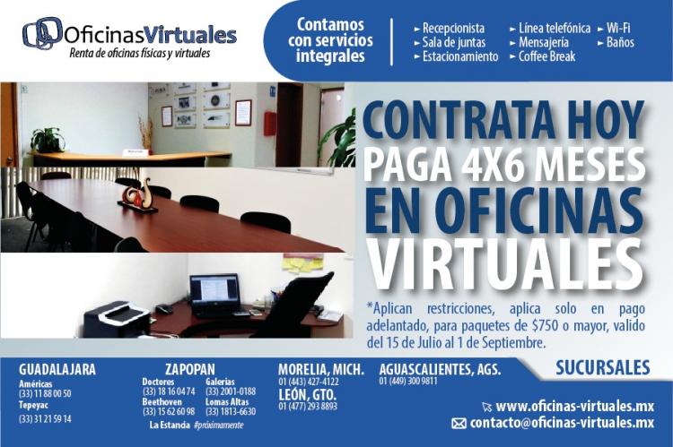 Foto Oficina en Renta en LA ESTANCIA, Zapopan, Jalisco - $ 499 - OFR175519 - BienesOnLine