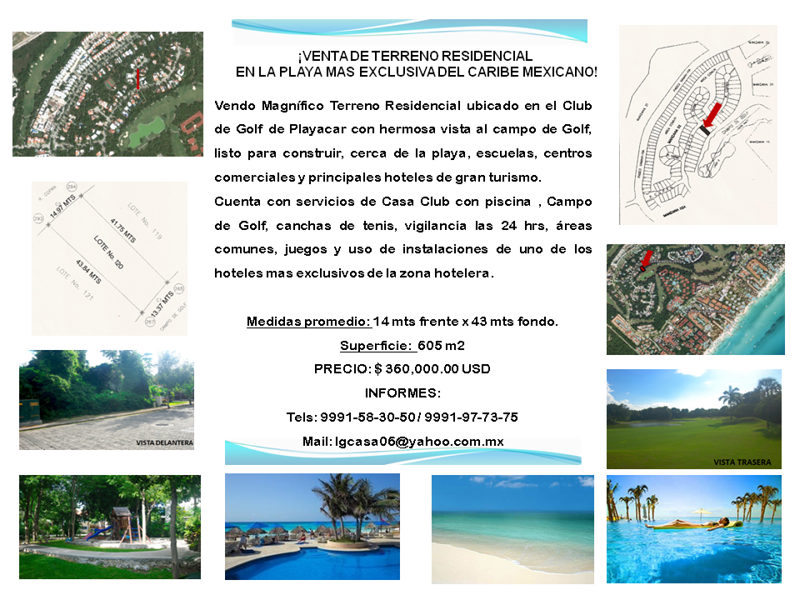 Foto Terreno en Venta en Playacar fase II, Playa del Carmen, Quintana Roo - U$D 360.000 - TEV33643 - BienesOnLine