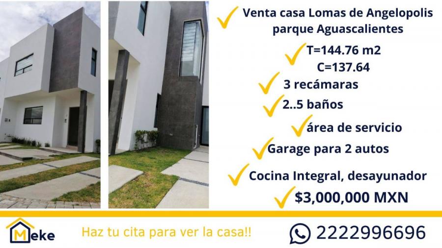 Foto Casa en Venta en lomas de angelopolis, Puebla, Puebla - $ 3.000.000 - CAV348490 - BienesOnLine